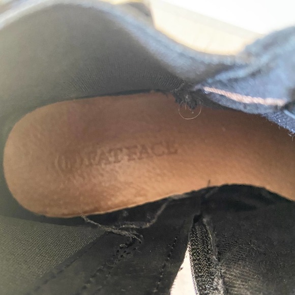 Fat Face Distressed Leather boots Double Buckle Black Sz 38 - Picture 5 of 8